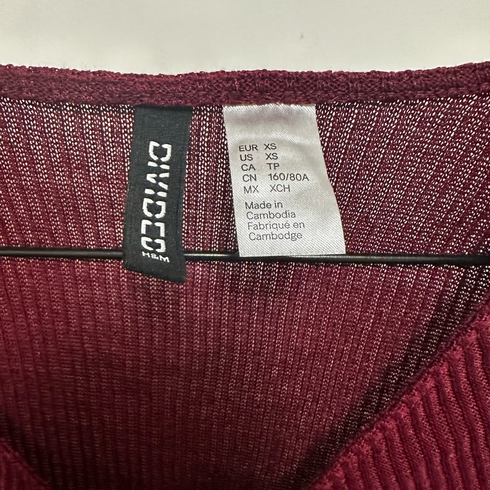 Maroon Red Long Sleeve - Picture 2 of 2